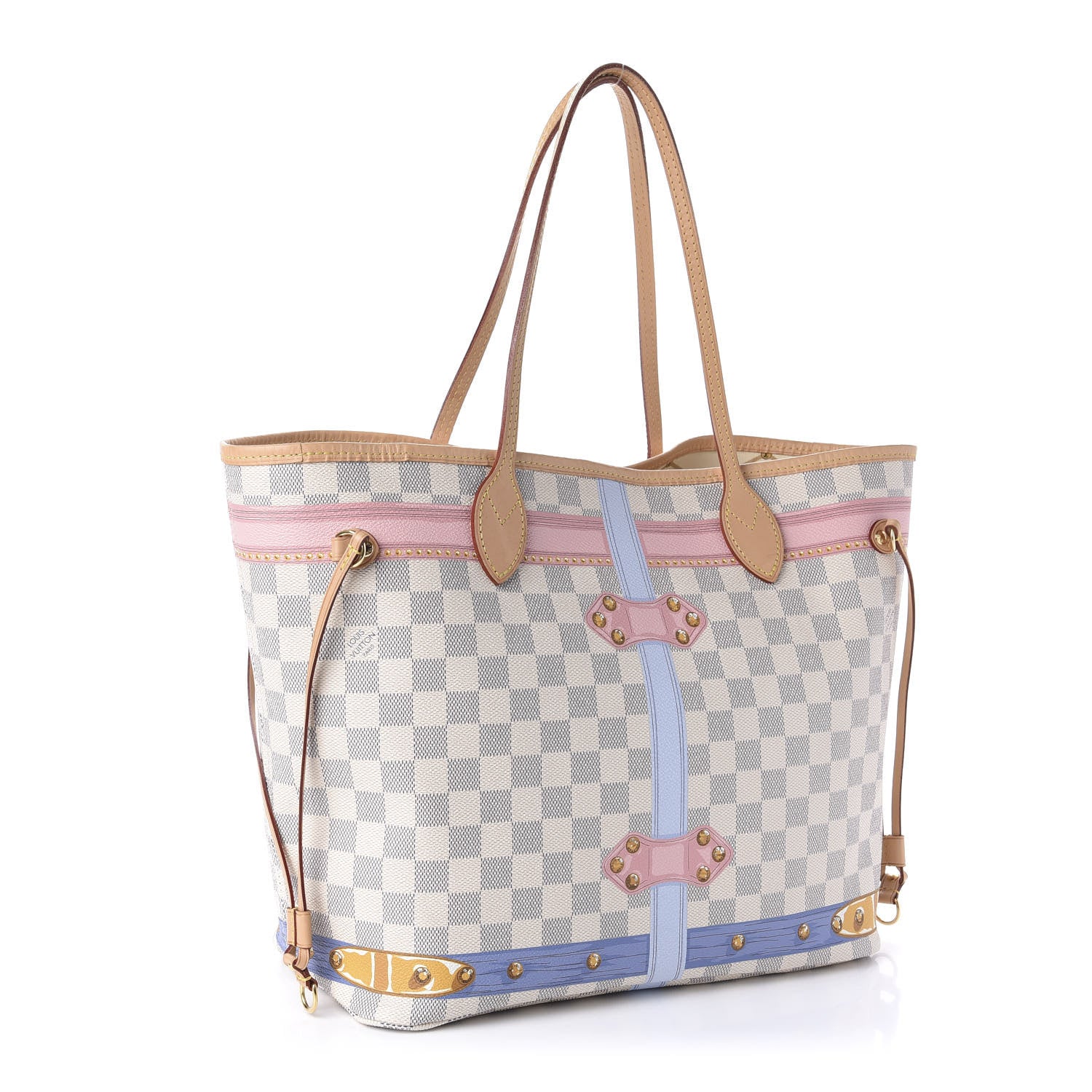 Louis Vuitton Damier Azur Summer Trunks Neo Neverfull MM 4 of 11