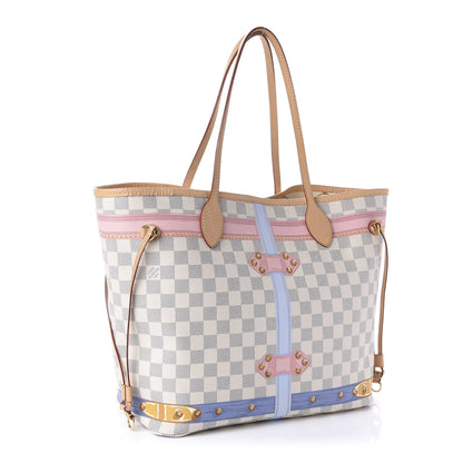 Louis Vuitton Damier Azur Summer Trunks Neo Neverfull MM 4 of 11