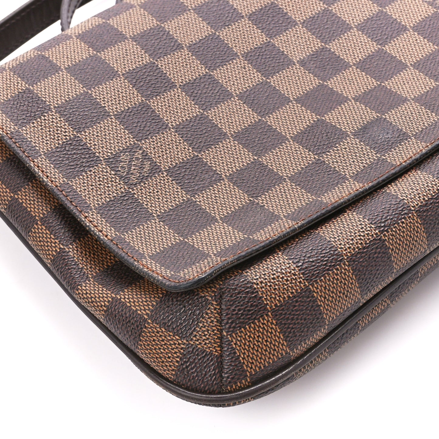 Damier Ebene Musette Tango Long Strap