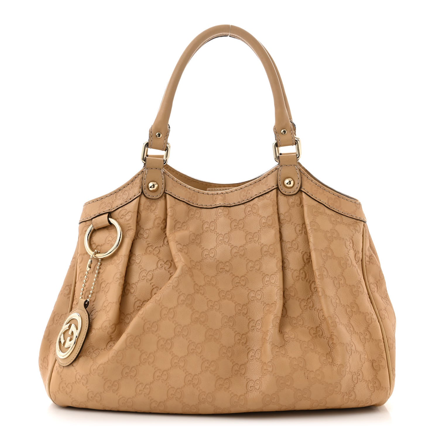 Gucci Guccissima Medium Sukey Tote Beige 1 of 14