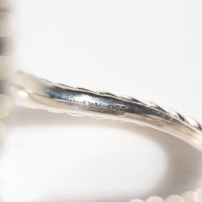 David Yurman Sterling Silver Diamond 2-28mm Open Starburst Ring 5.25 4 of 4