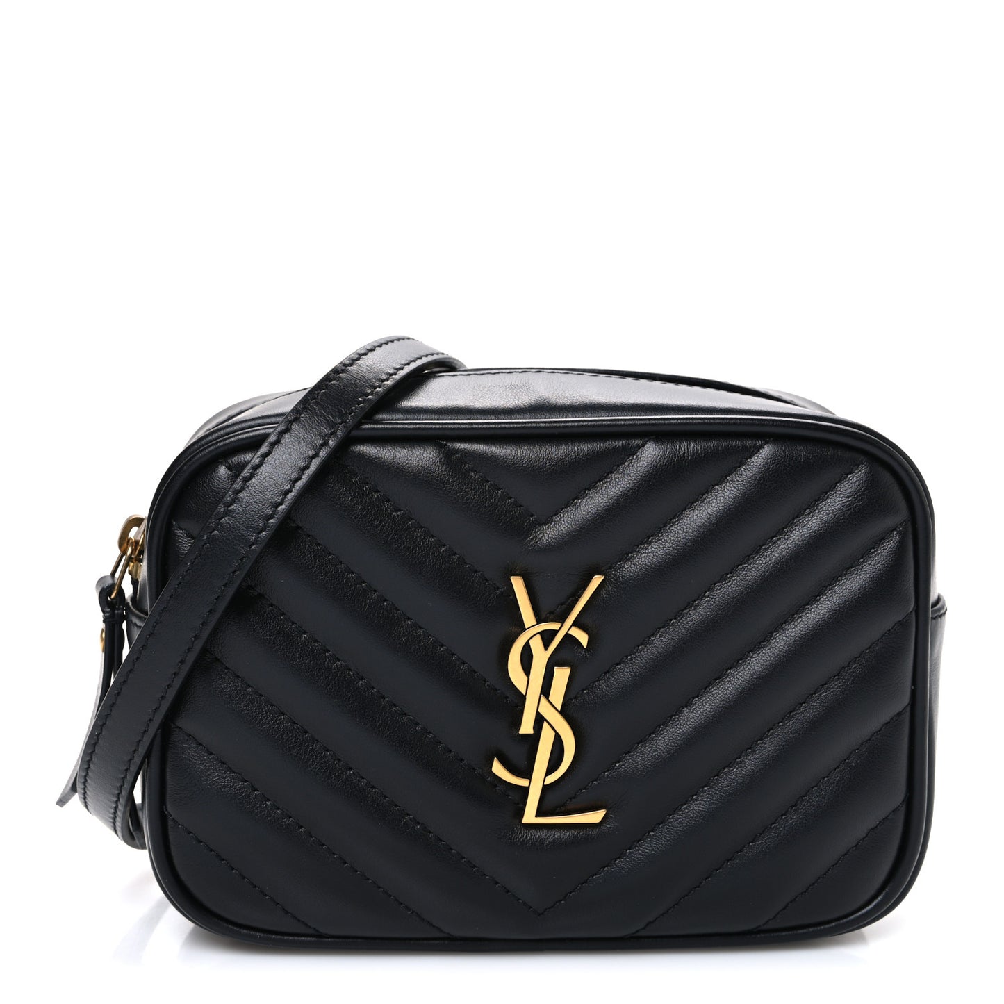 Calfskin Matelasse Monogram Lou Belt Bag Black