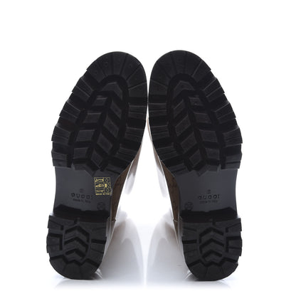 Gucci Rubber Monogram Edinburg Rain Boots 38 Transparent Cocoa 2 of 8