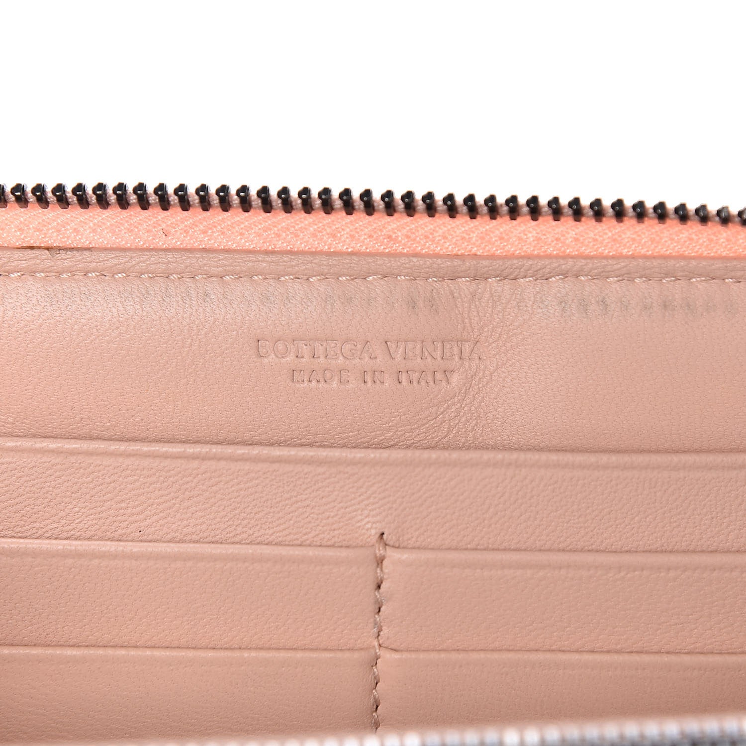 Bottega Veneta Nappa Intrecciato Ayers Zip Around Wallet Flamingo 6 of 17
