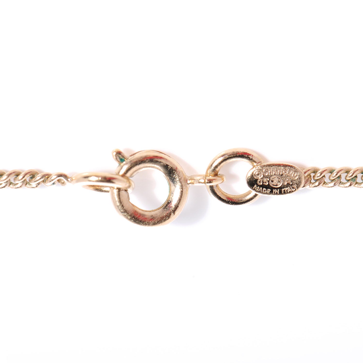 Chanel Crystal CC Necklace Gold 6 of 6
