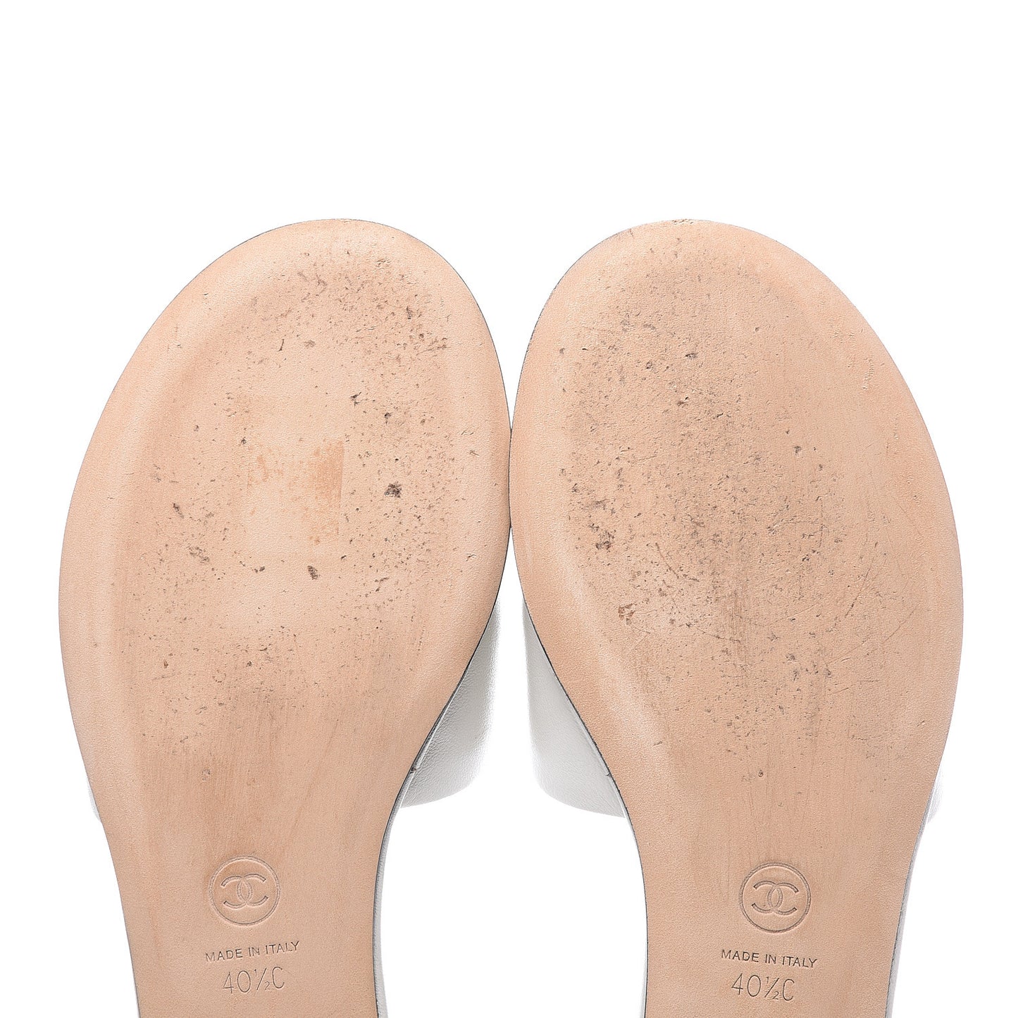 Lambskin Beaded CC Mules 40.5 Grey