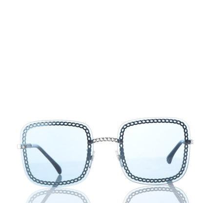 Chanel Chain Square Sunglasses 4244 Blue 3 of 8