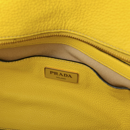 Prada Vitello Grain Tote Girasole 6 of 8