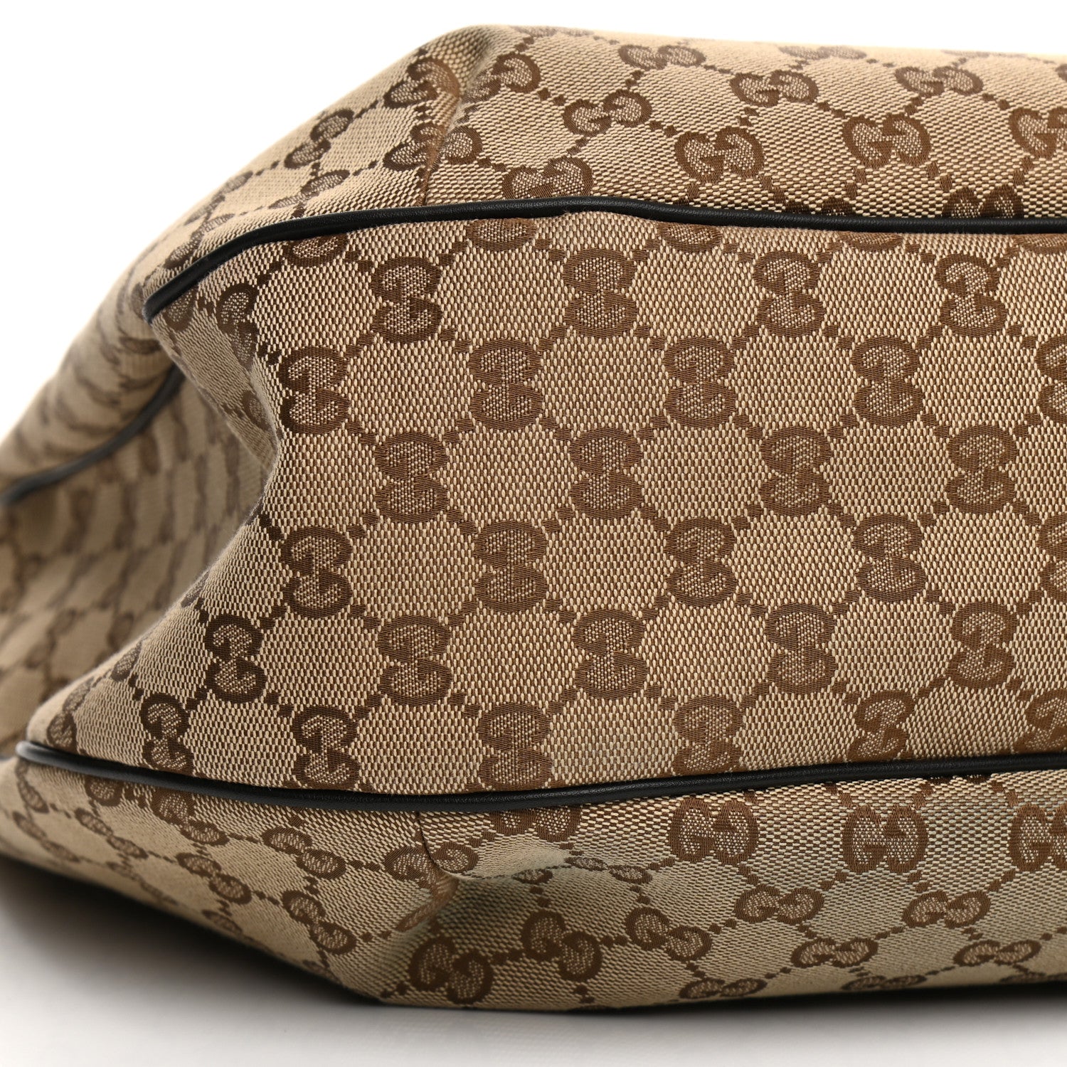 Gucci Monogram Large New Ladies Web Hobo Dark Brown 17 of 20