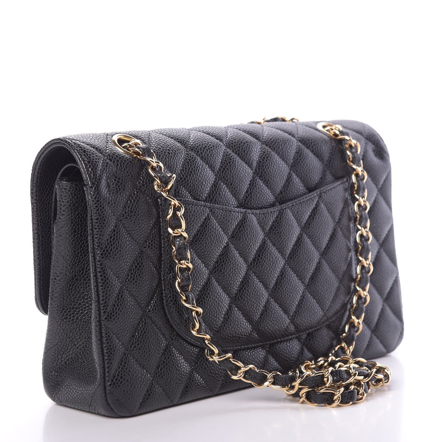 Chanel Caviar Quilted Medium Double Flap Black 4 of 12