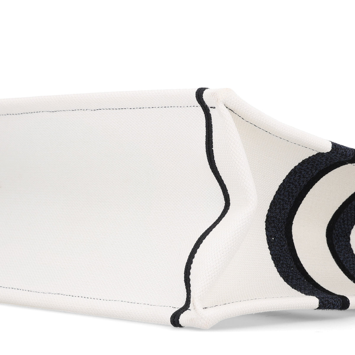 Canvas Embroidered Medium Miss Dior Graffiti Book Tote White Blue