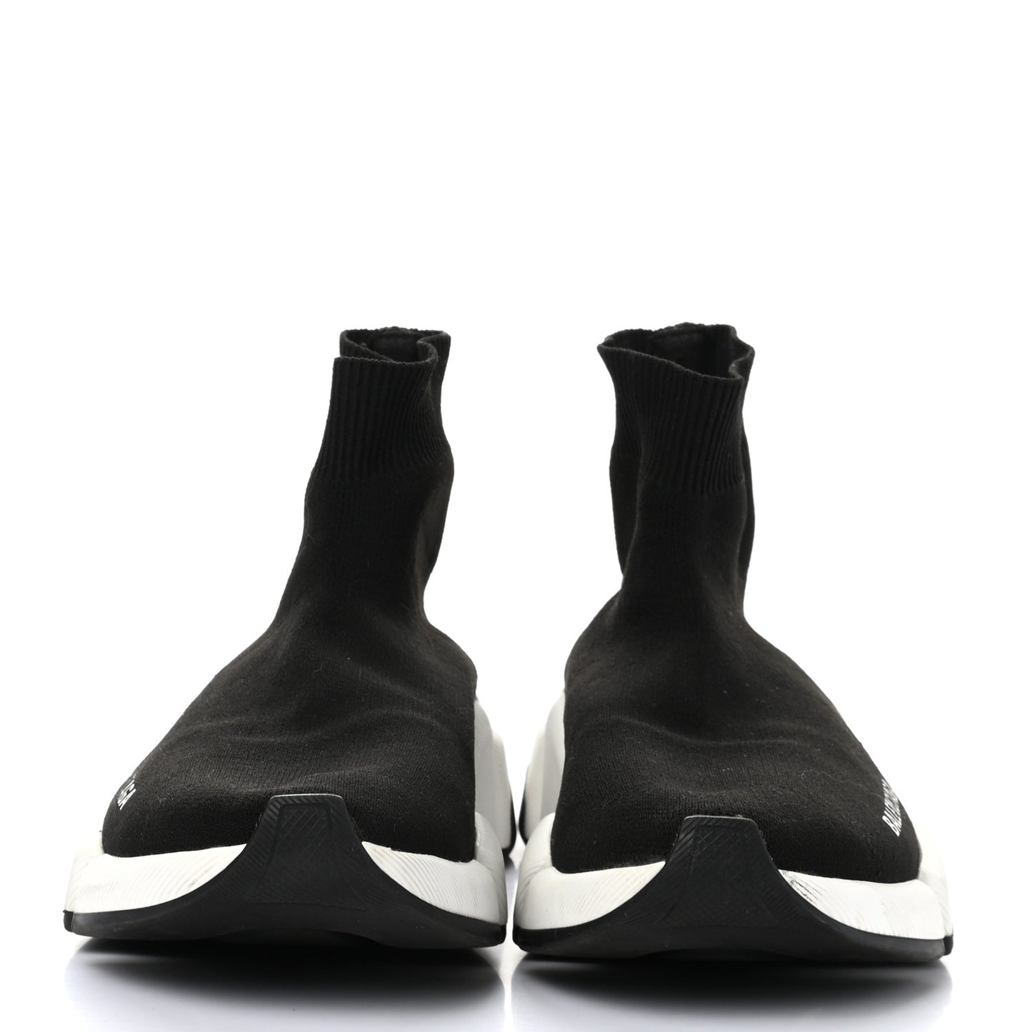 Technical 3D Recycled Knit Bi-Color Sole Womens Speed 2.0 Sneakers 37 Black White