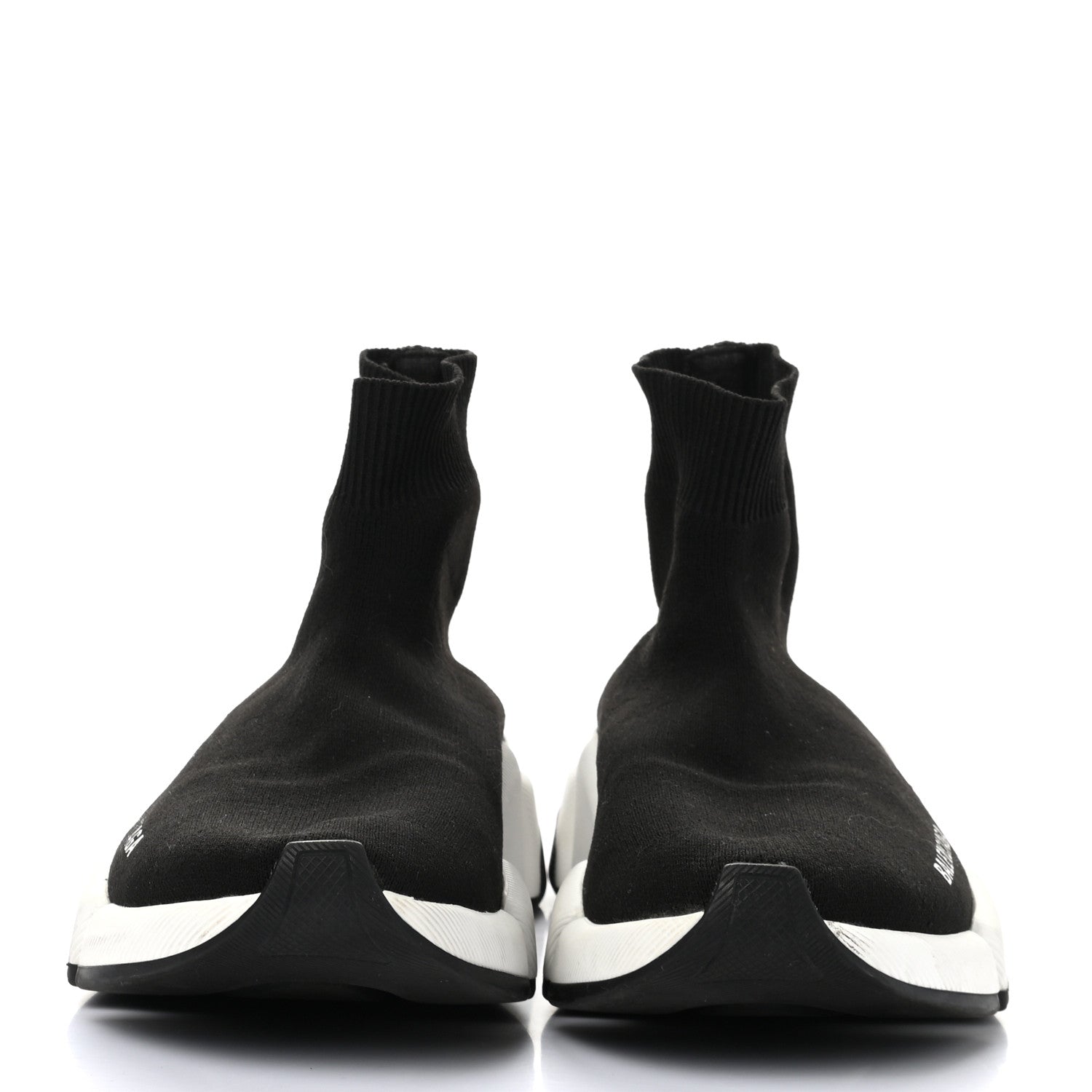 Balenciaga Technical 3D Recycled Knit Bi-Color Sole Womens Speed 2.0 Sneakers 37 Black White 2 of 13