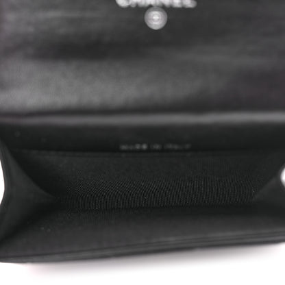 Chanel Lambskin Quilted Flap Card Holder Wallet So Black 5 of 11