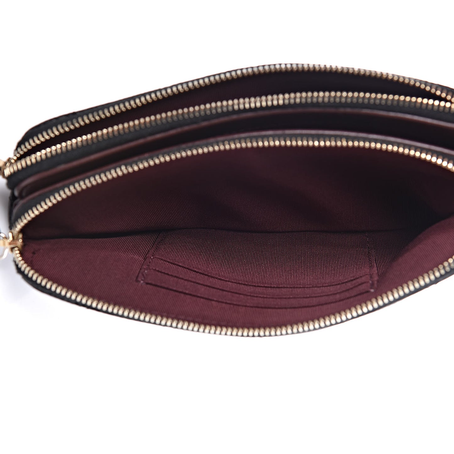 Caviar Quilted Small Clutch With Chain Black