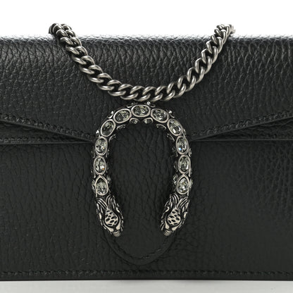 Gucci Calfskin Super Mini Dionysus Shoulder Bag Black 7 of 10