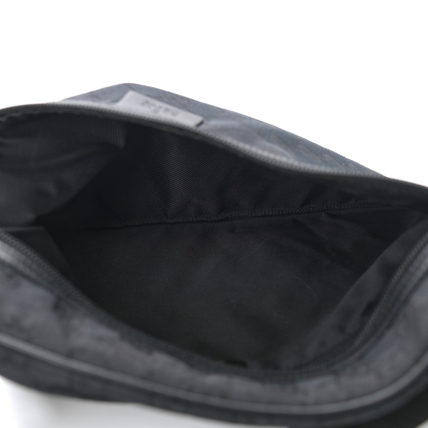 Monogram Flat Messenger Bag Black