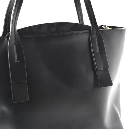 Chloe Shiny Calfskin Suede Medium C Zipped Tote Black 10 of 10