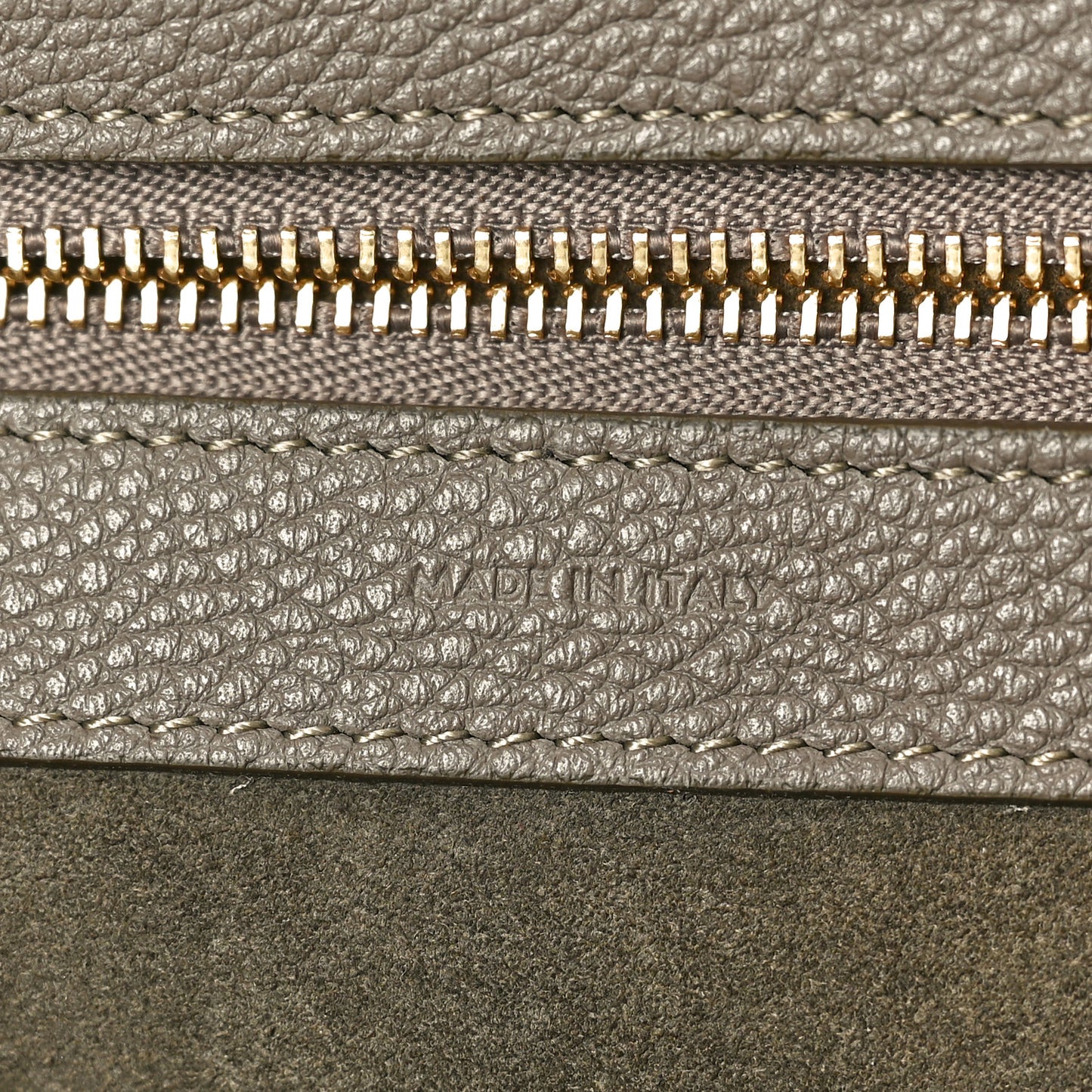 Soft Grained Calfskin Small Belt Cabas Phantom Taupe