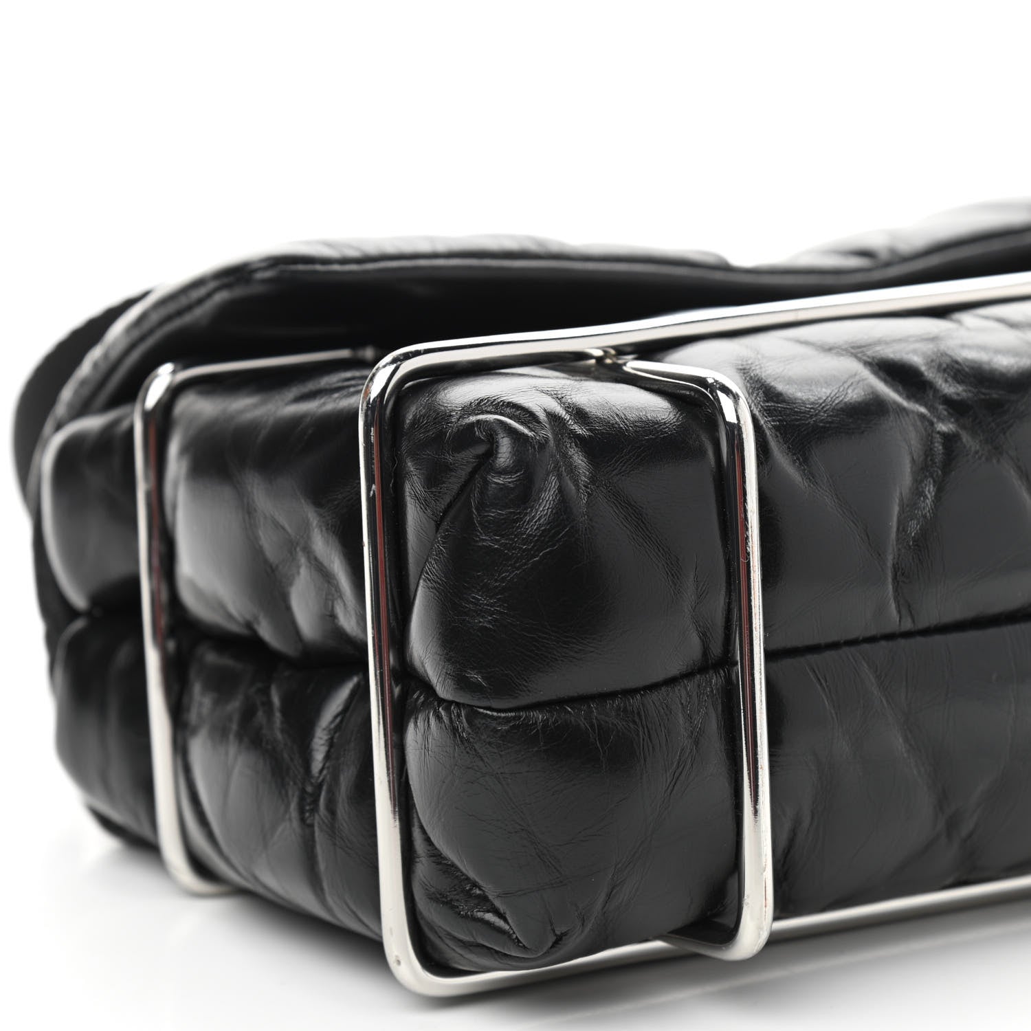 Alexander Wang Calfskin Quilted Halo Crossbody Bag Black 9 of 10