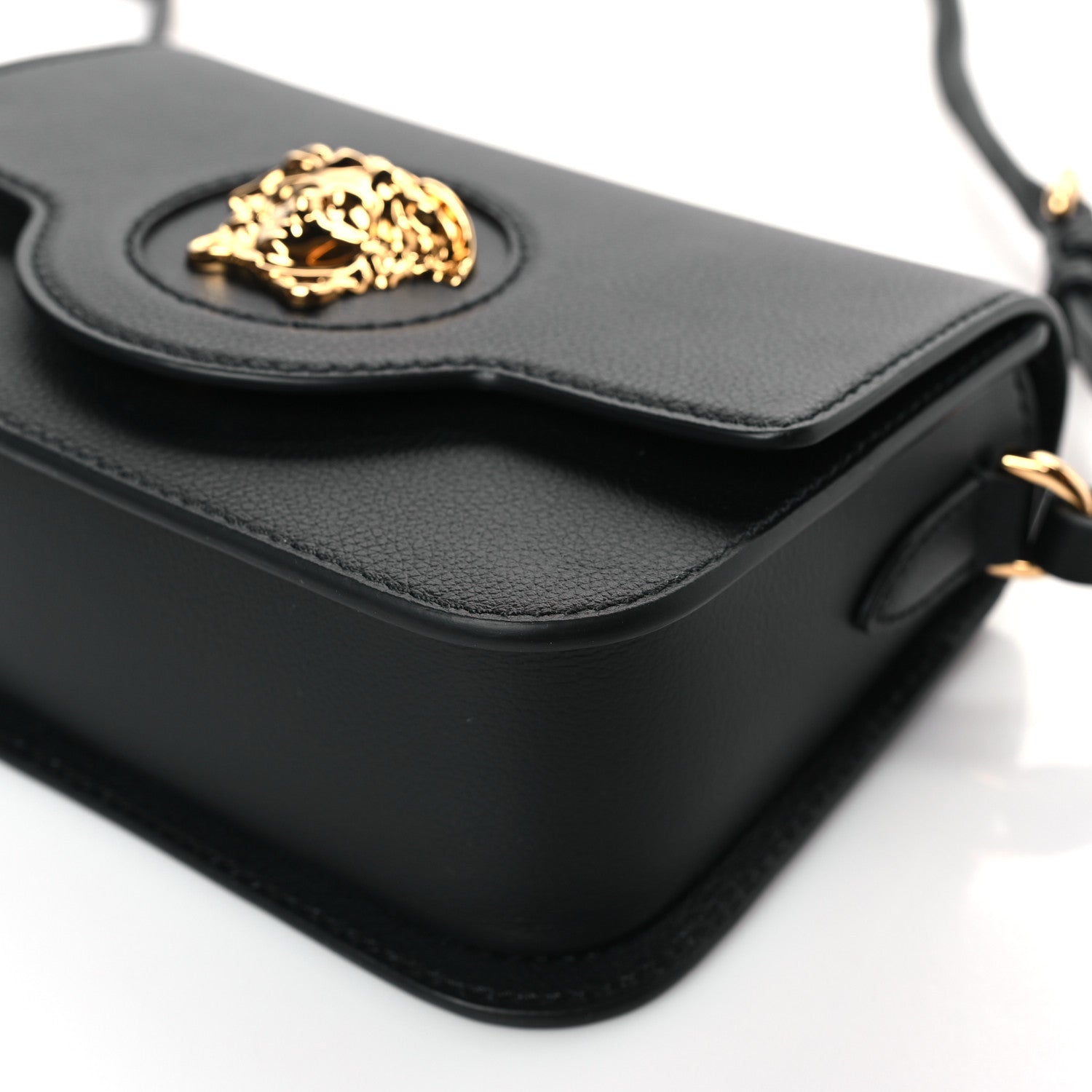 Versace Grained Calfskin Medusa Camera Bag Black 8 of 8
