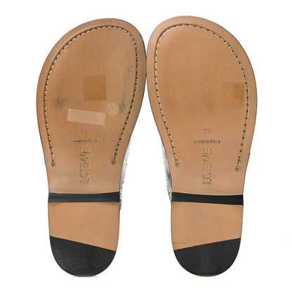Loewe Calfskin Campo Mary Jane Mule 36 Green 6 of 9