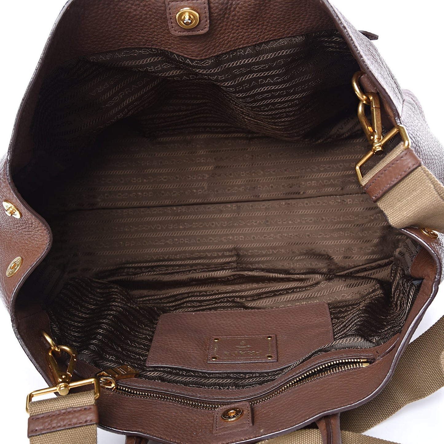 Vitello Daino Shopping Tote Palissandro