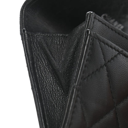 Chanel Lambskin Quilted Flap Card Holder Black 11 of 13