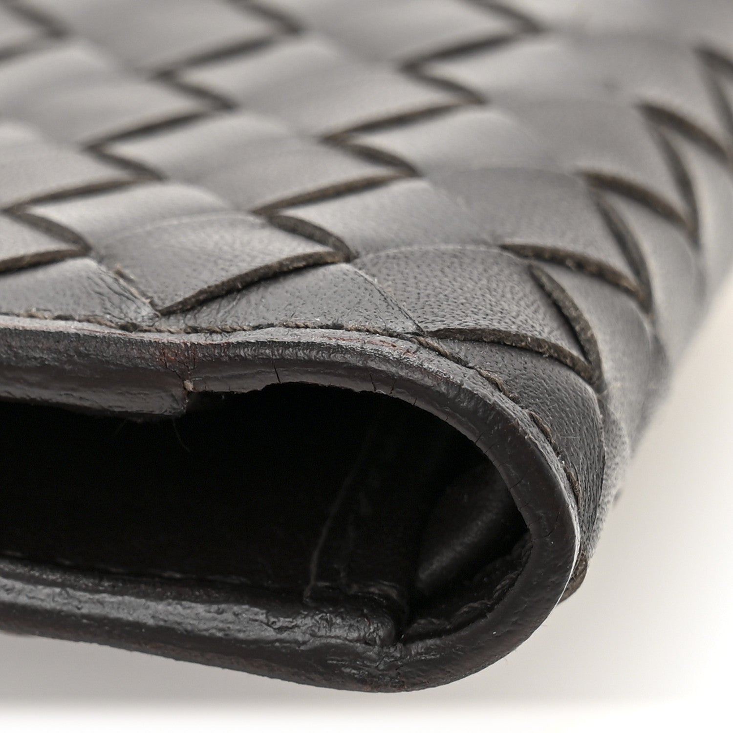 Bottega Veneta Nappa Intrecciato Bi-Fold Wallet Ebano 9 of 10