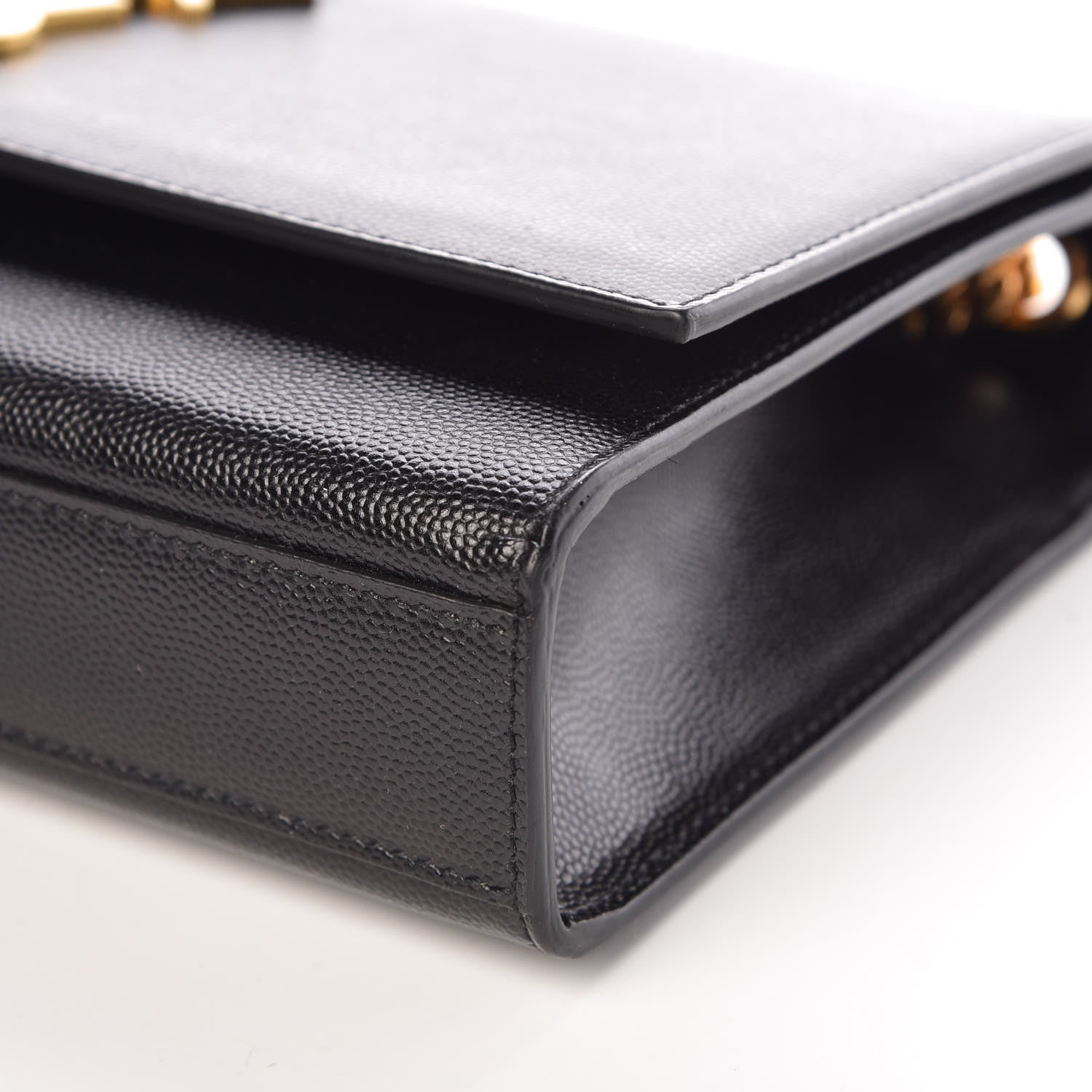 Saint Laurent Grain De Poudre Medium Classic Monogram Kate Satchel Black 9 of 9