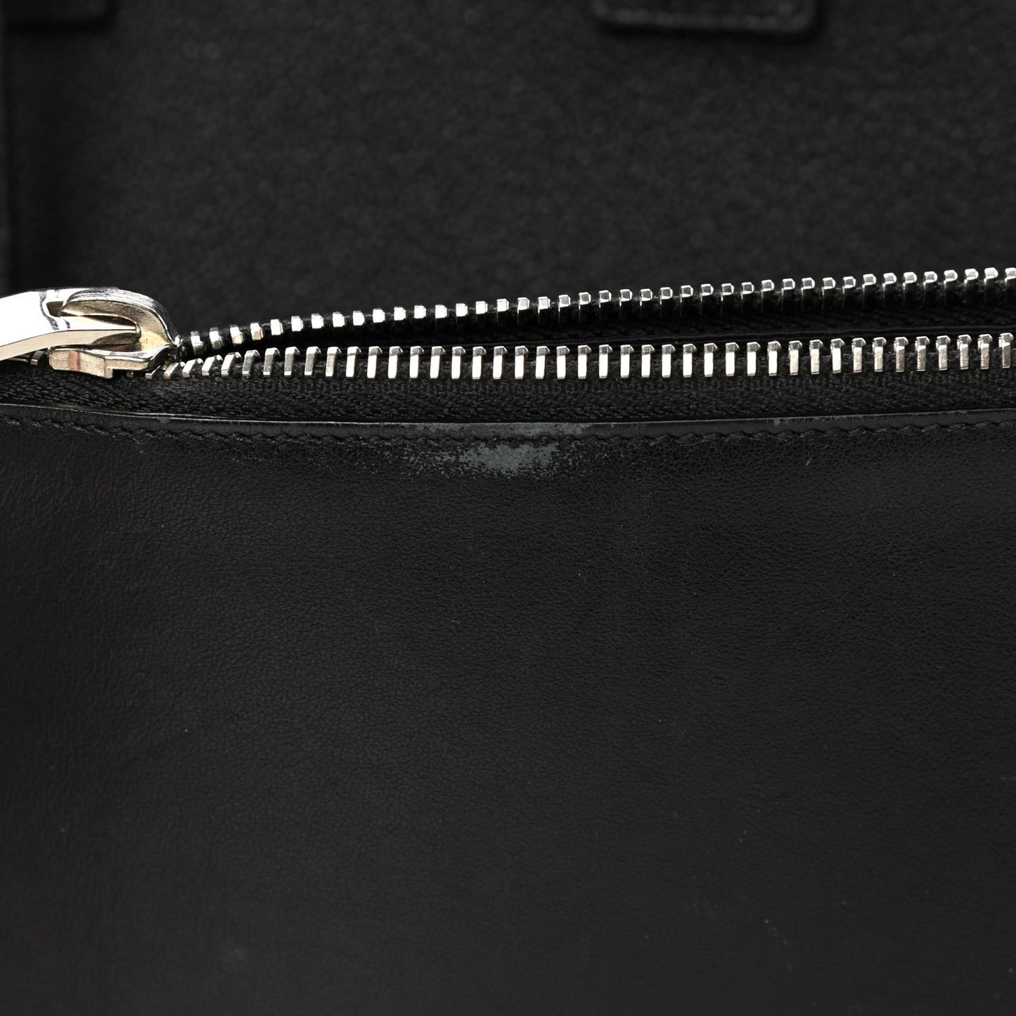 Grained Calfskin Baby Sac De Jour Black