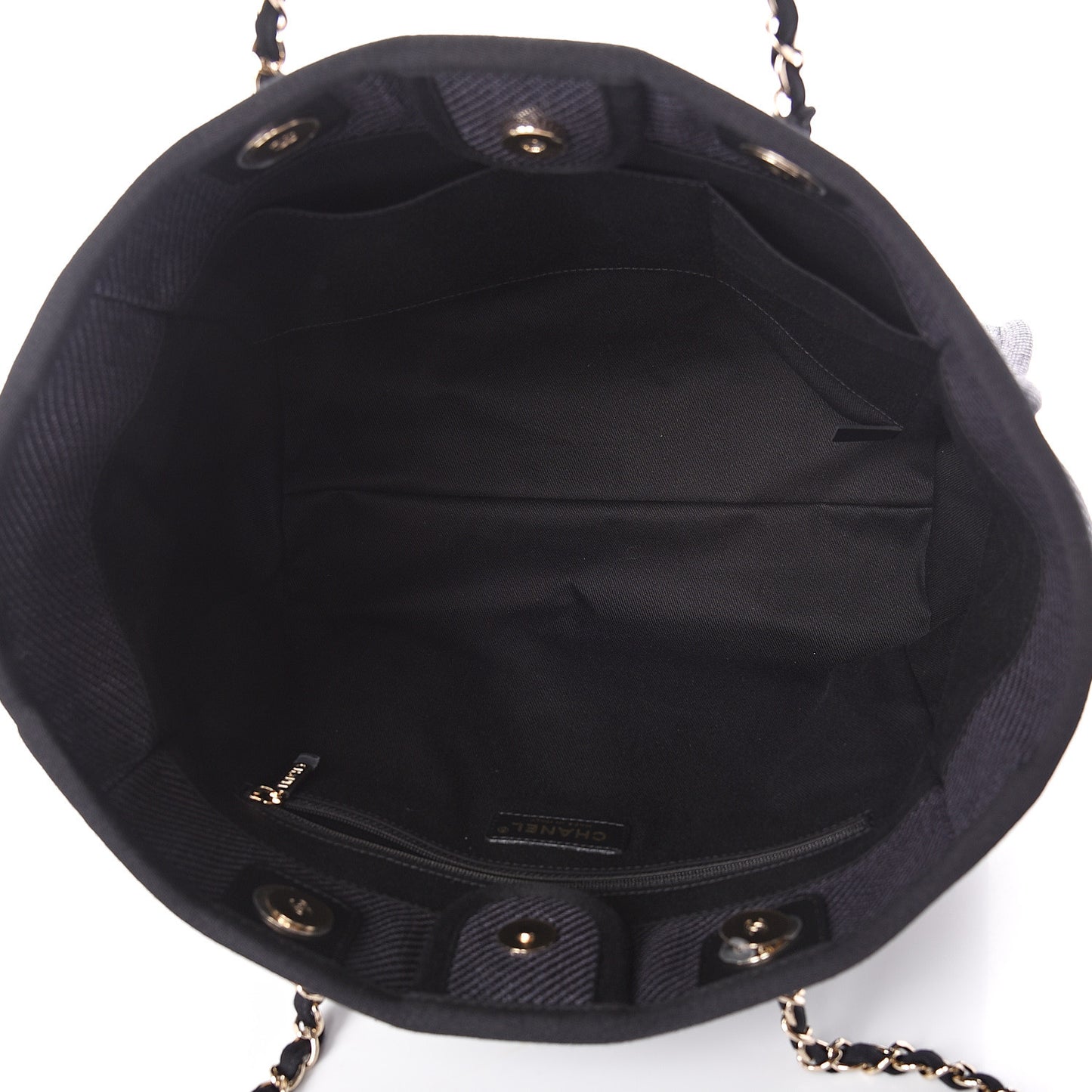 Canvas Small Deauville Tote Black