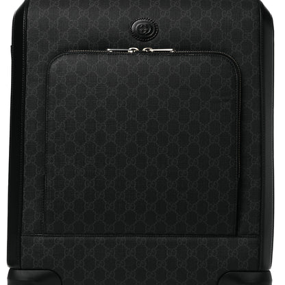 Gucci GG Supreme Monogram Calfskin Carry On Trolley Black 7 of 10