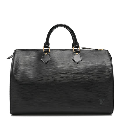 Louis Vuitton Epi Speedy 35 Black Black 1 of 19
