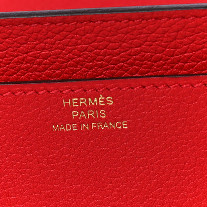 Hermes Evercolor Constance Long Wallet Rouge De Coeur 6 of 10