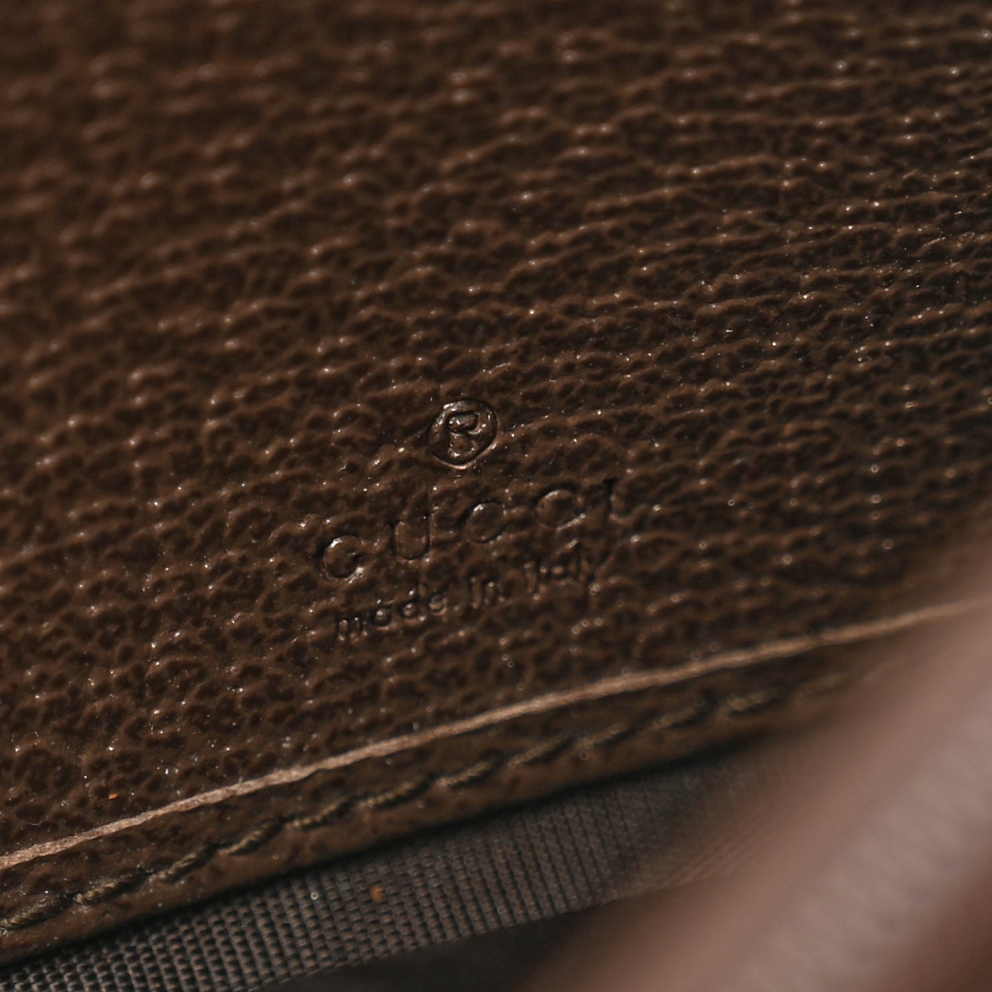 GG Supreme Monogram Web Ophidia Continental Wallet Brown