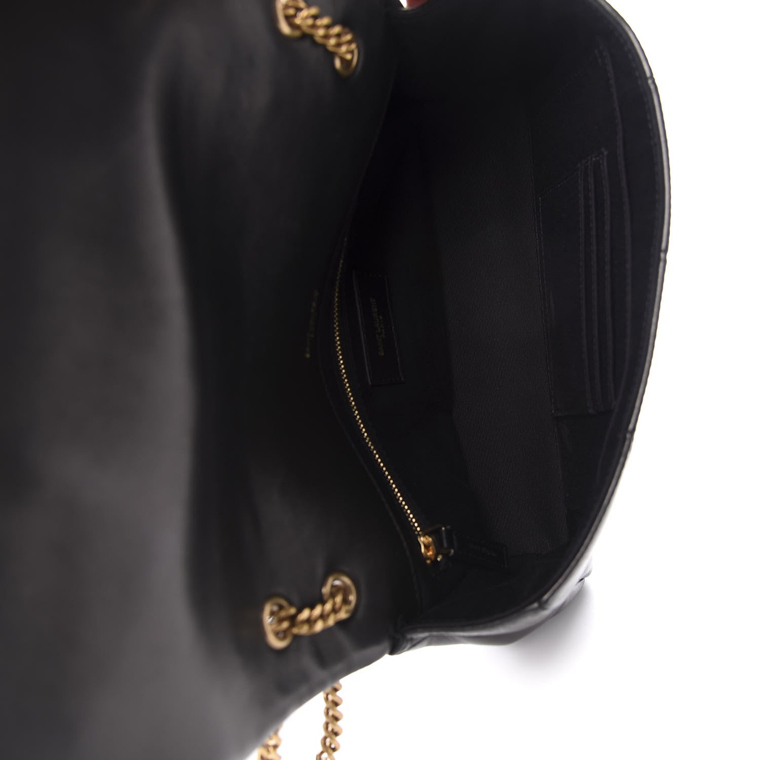 Saint Laurent Lambskin Patchwork Monogram Medium Jamie Black 3 of 12