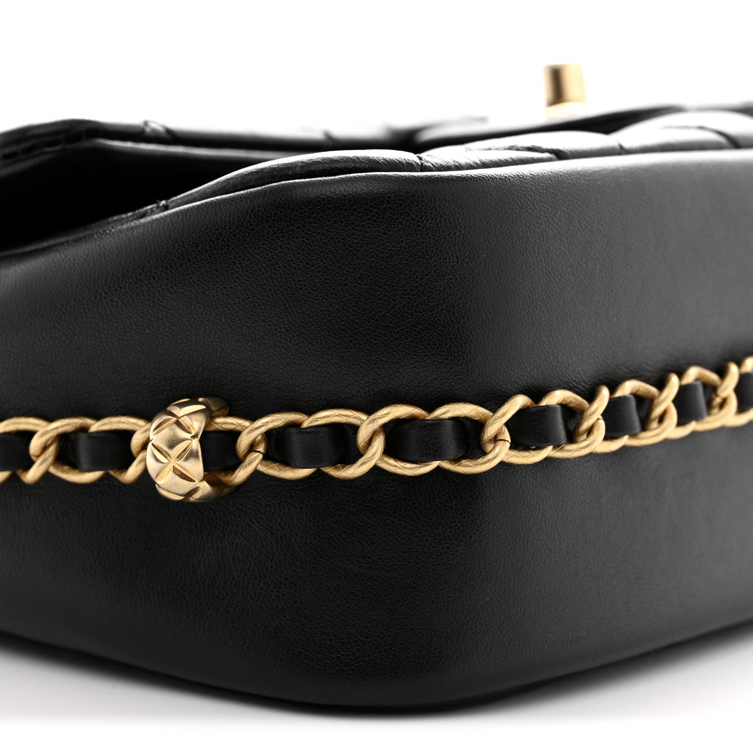 Chanel Lambskin Quilted CC Medium Dynasty Flap Black 9 of 10