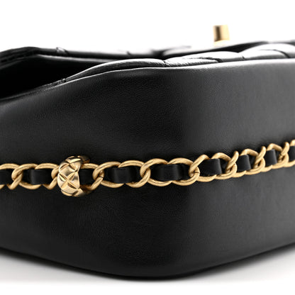 Chanel Lambskin Quilted CC Medium Dynasty Flap Black 9 of 10