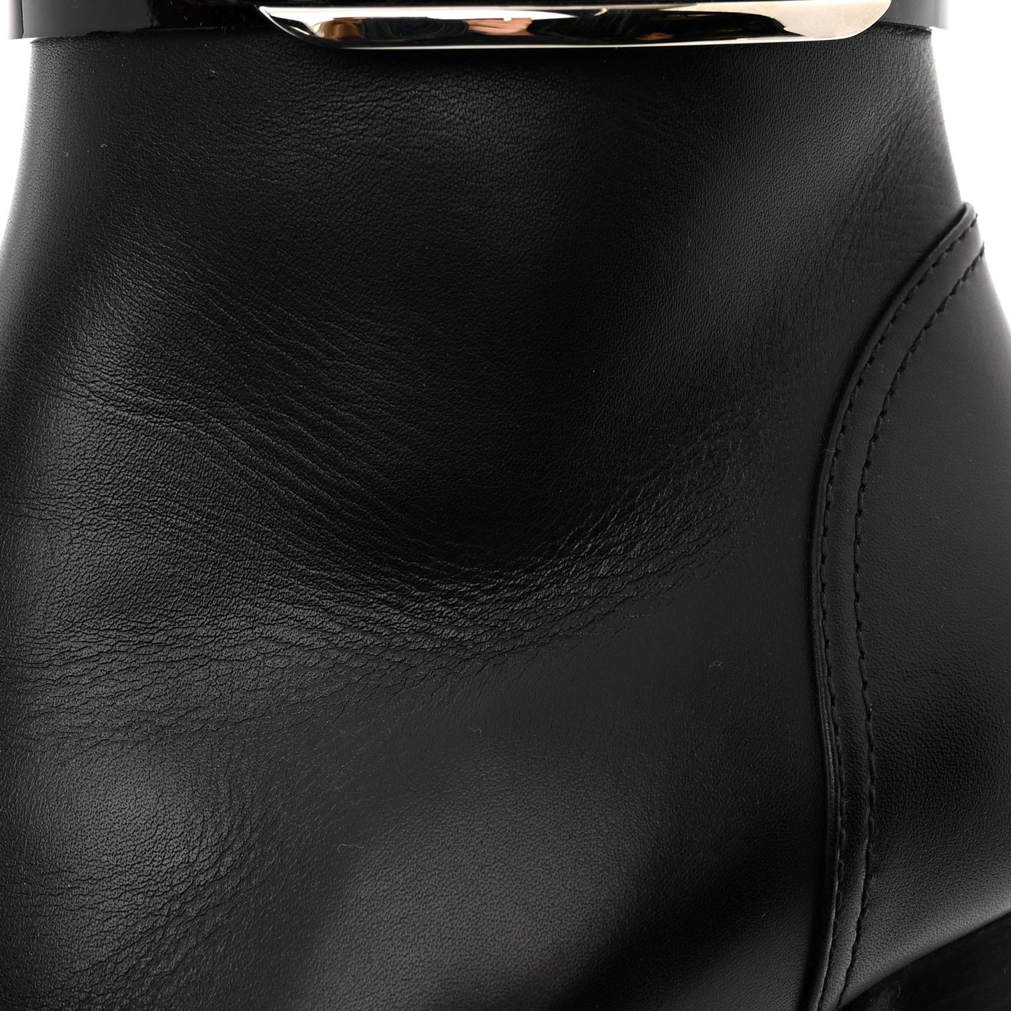 Calfskin Star Trail Ankle Boots 38 Black