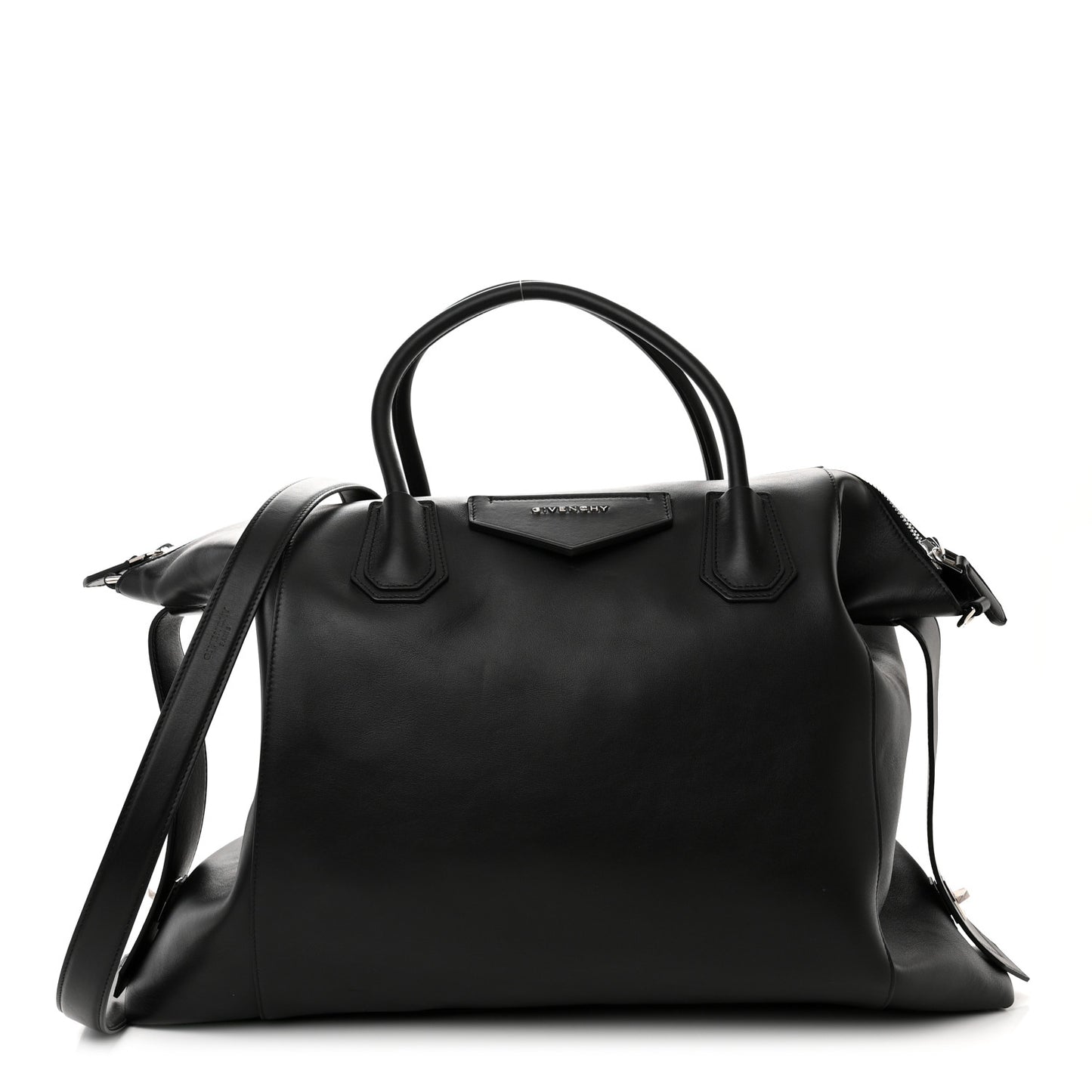 Smooth Calfskin Large Soft Antigona Black
