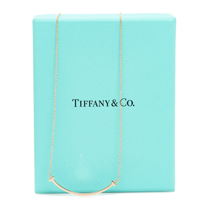 Tiffany 18K Rose Gold Small T Smile Pendant Necklace 6 of 6