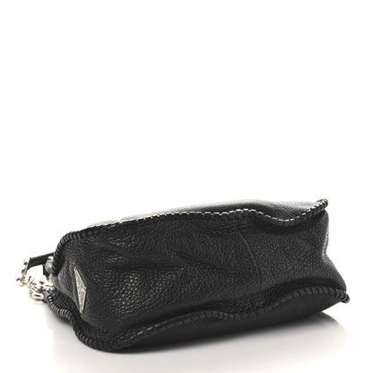 Prada Vitello Daino Chain Braided Hobo Black 4 of 11