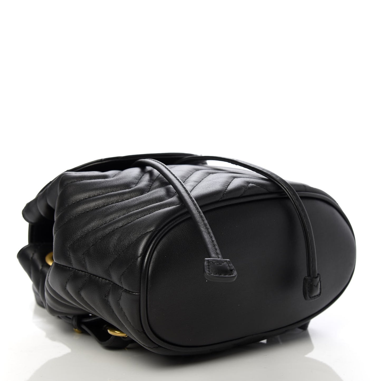 Calfskin Matelasse GG Marmont Flap Backpack Black
