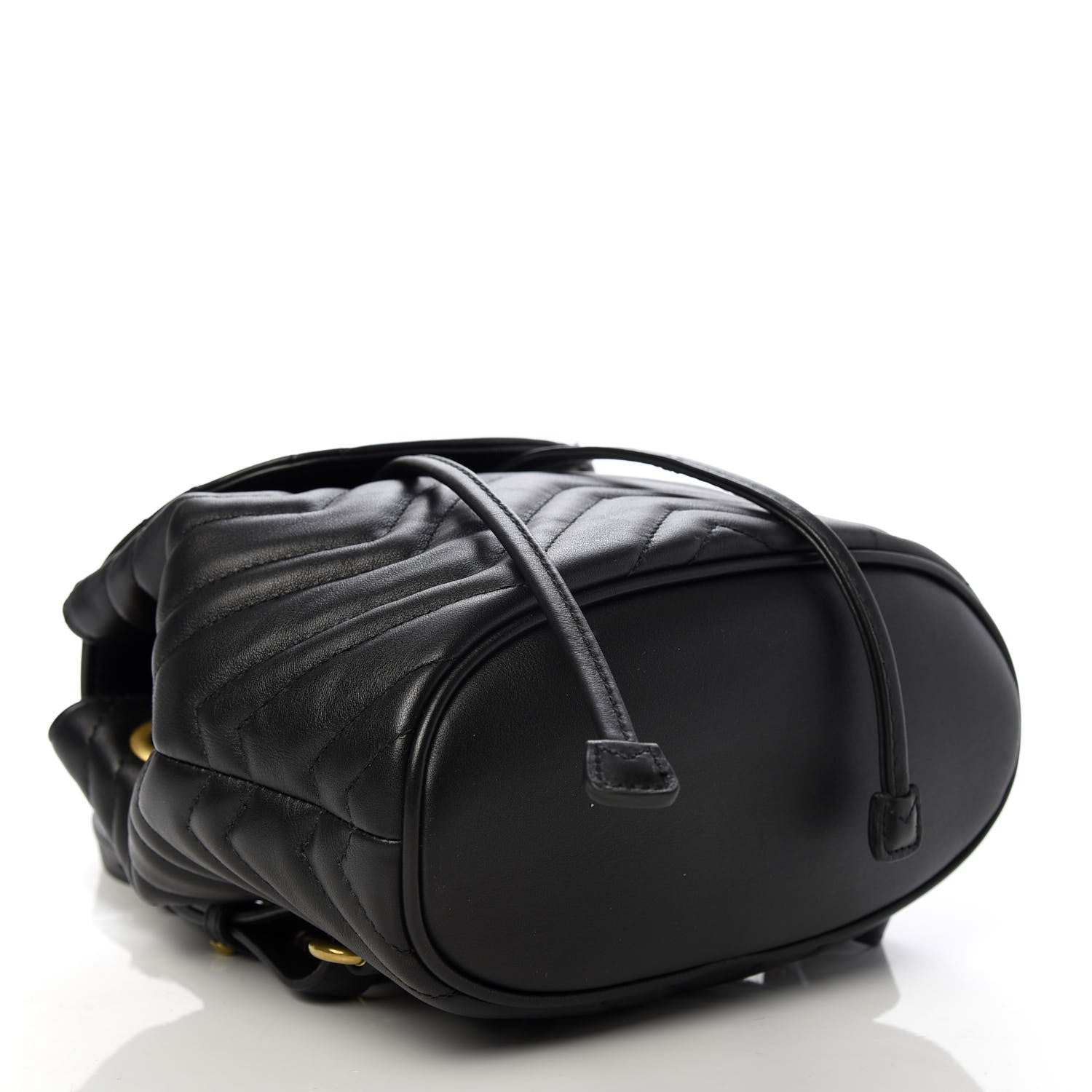 Gucci Calfskin Matelasse GG Marmont Flap Backpack Black 3 of 9