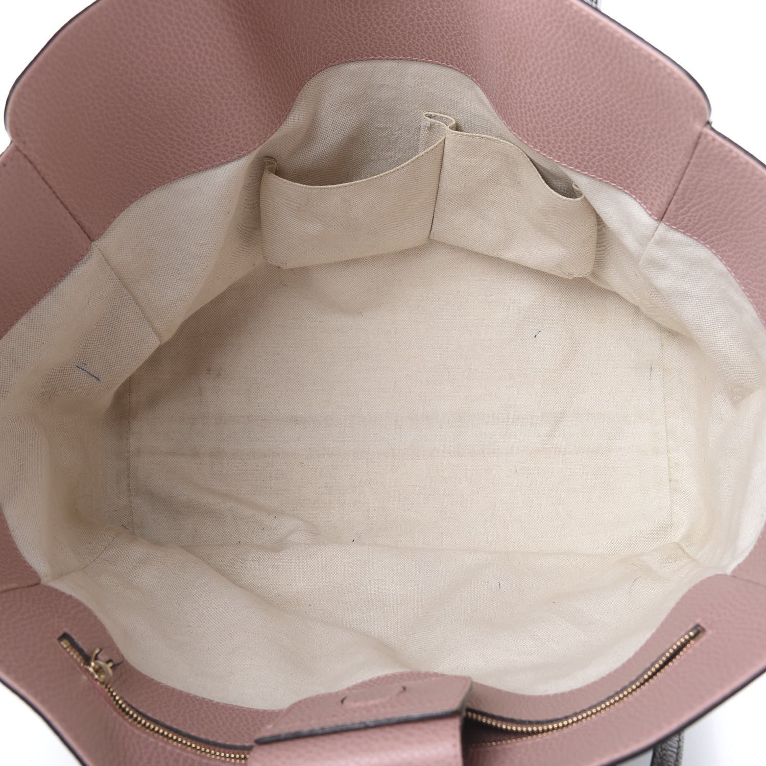 Gucci Dollar Calfskin Medium Swing Tote Grey Field Soft Pink 4 of 17