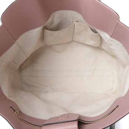 Gucci Dollar Calfskin Medium Swing Tote Grey Field Soft Pink 4 of 17