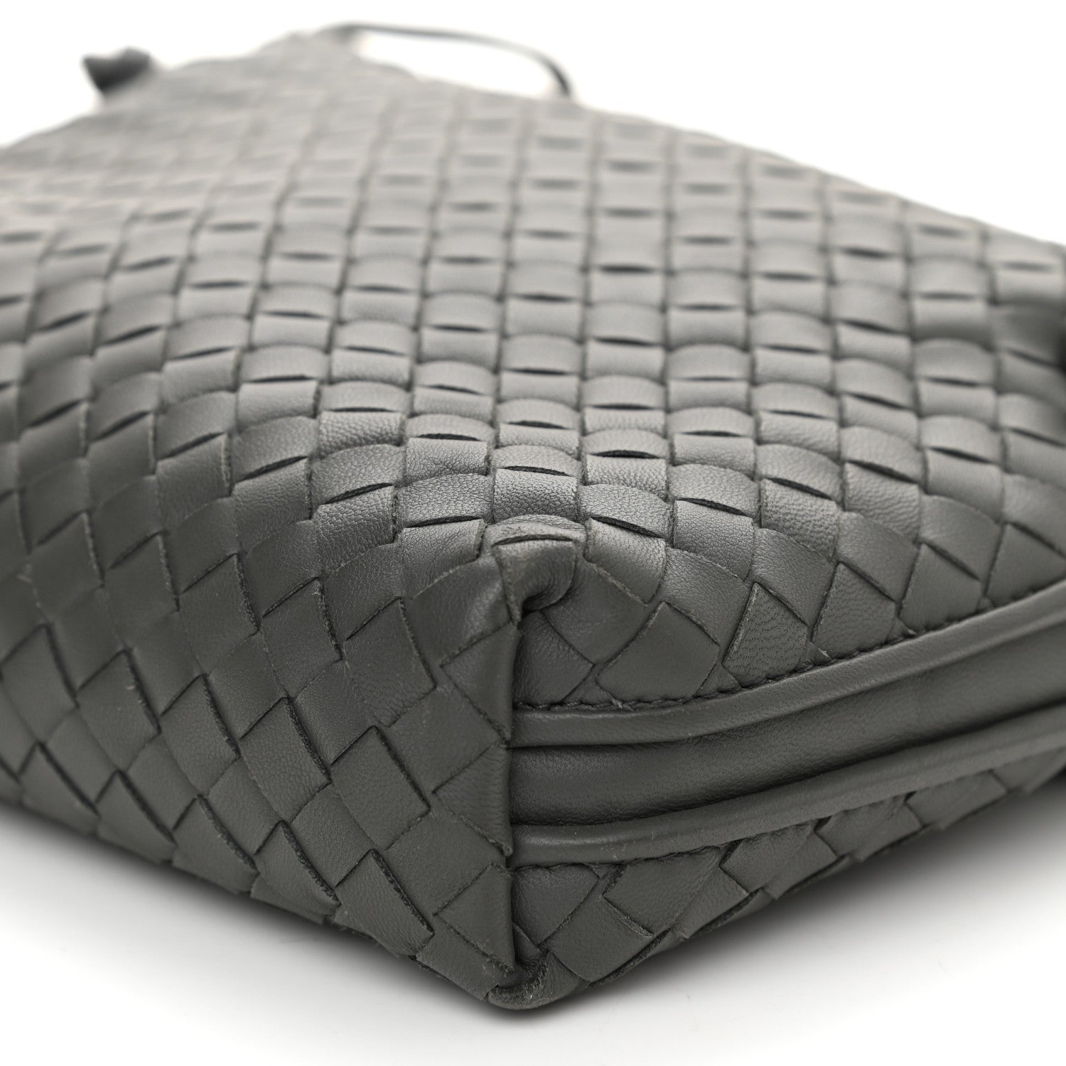 Bottega Veneta Nappa Intrecciato Nodini Crossbody Messenger New Light Grey 10 of 13