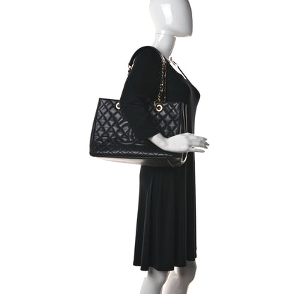 Chanel Caviar Quilted Grand Shopping Tote GST Black 2 of 12