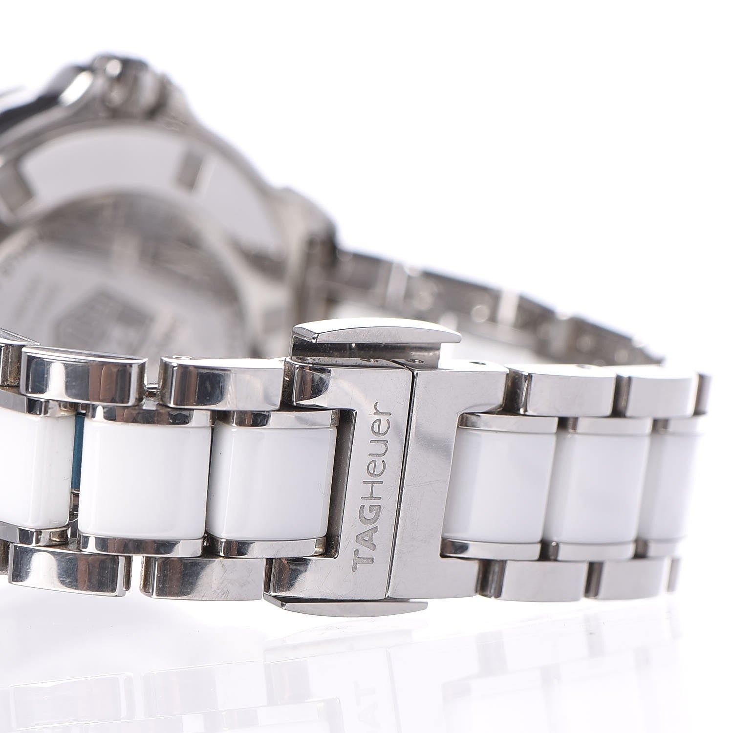 Tag Heuer Stainless Steel Ceramic Diamond 32mm Formula 1 Quartz Watch White WAH1313 5 of 10
